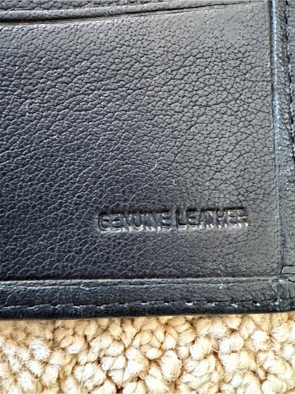Men's Black Leather Card & Key Holder - Minimal Bifold